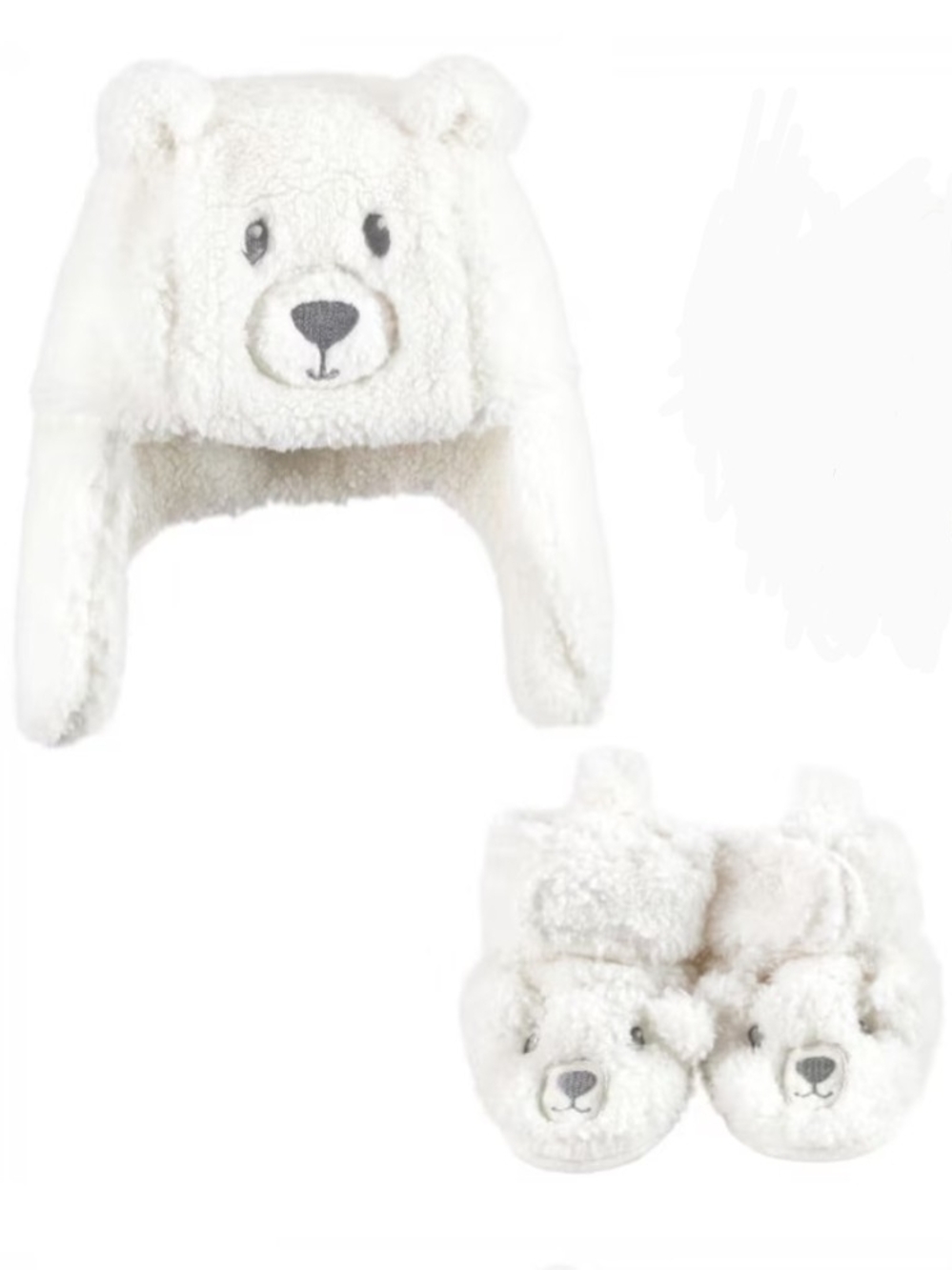 Hudson Baby Unisex Baby Trapper Hat and Bootie Set